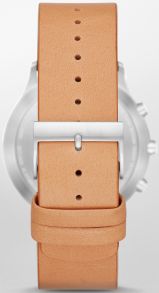 Brown leather strap for Skagen Connected Jorn Smartwatch Hybrid SKT1200