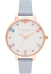 Olivia Burton Rainbow Bee Demi Chalk Blue & Rose Gold OB16RB12