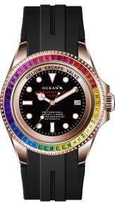 OceanX Sharkmaster 1000M Rainbow Automatic Diver Limited Edition (175 pieces worldwide) SMS1006
