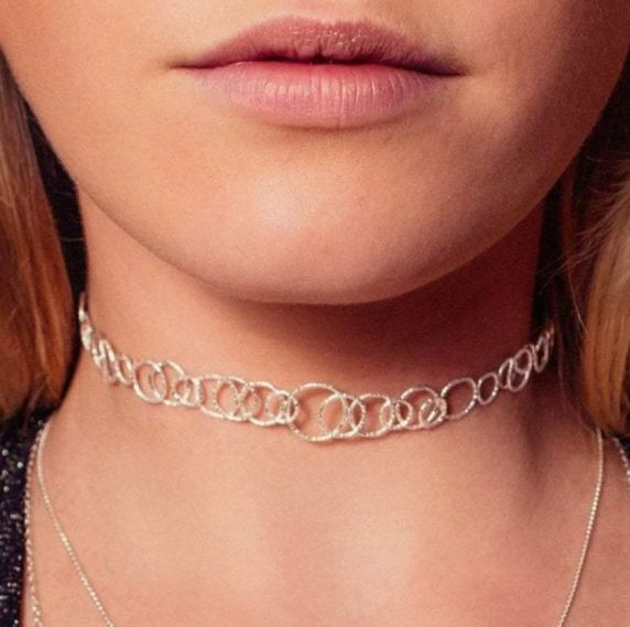Lucy-Ashton Multi Circle Choker Necklace 